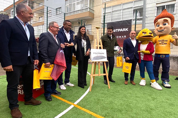 AF Santarém na inauguração do minicampo Footpark em Tomar